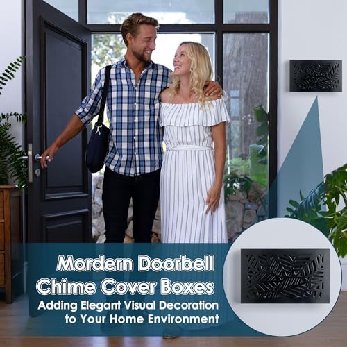 Saillong Doorbell Chime Cover Box Only Black