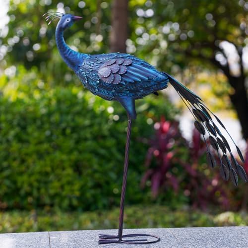 VEWOGARDEN Peacock Garden Sculpture Set