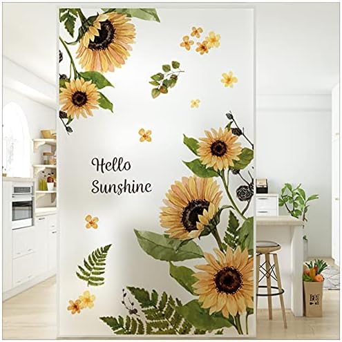 Sunflower Wall Stickers 3D Yellow Flower Decals