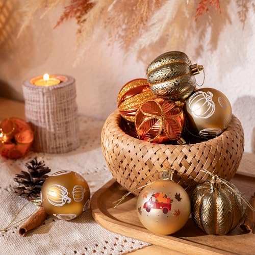 DECOR BY HANNAH Fall Harvest Tree Decorations 20ct