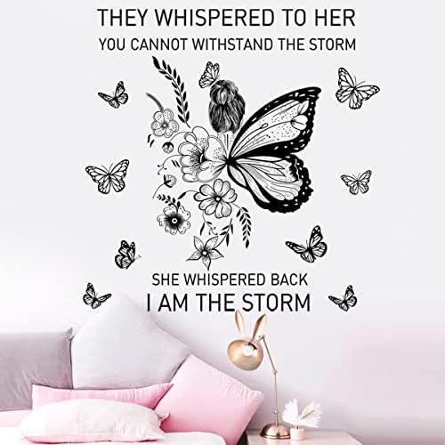 Inspirational Wall Art Quotes Decals Butterfly Motivational Stickers