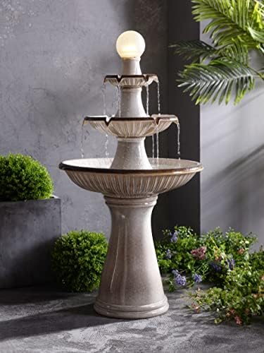 Kenroy Home 51110IV Knight Floor Fountain Ivory Finish