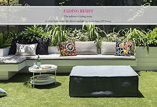 Pack of 2 Waterproof Outdoor Decorative Pillow Covers