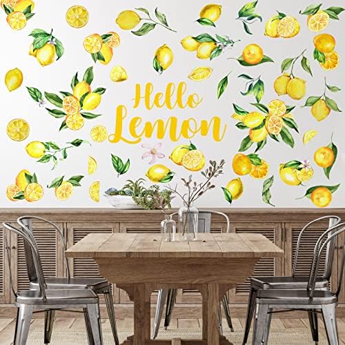 Haull 6 Sheet Lemon Wall Decals Peel and Stick