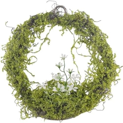 FAICOIA Artificial Moss Hanging Planter for Wall and Window