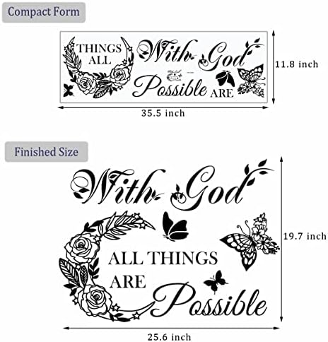 Inspirational Wall Decals with God Things Are Possible