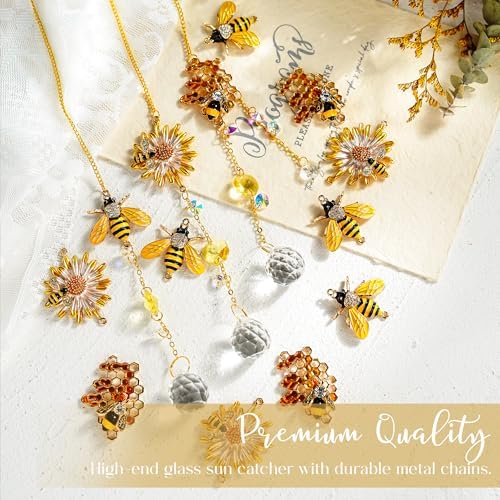 HD HYALINE DORA 3 Pack Bumble Bee Suncatcher Decor