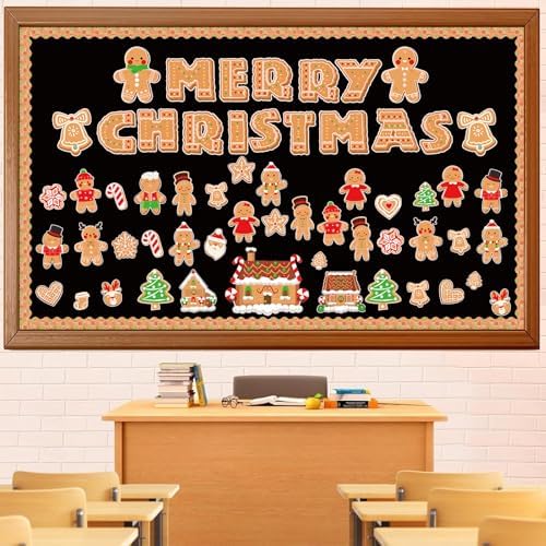 Christmas Gingerbread Bulletin Board Decoration Set