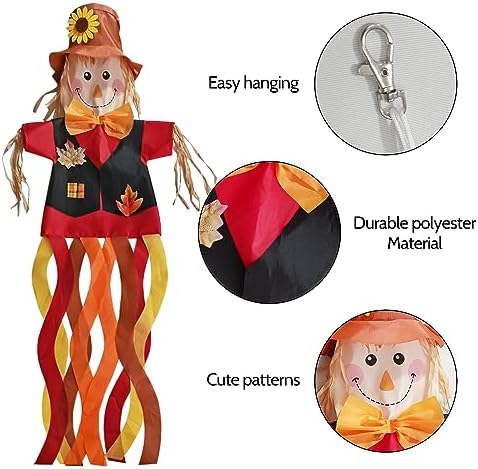 Scarecrow Windsock - Fun Fall Decor for Yard