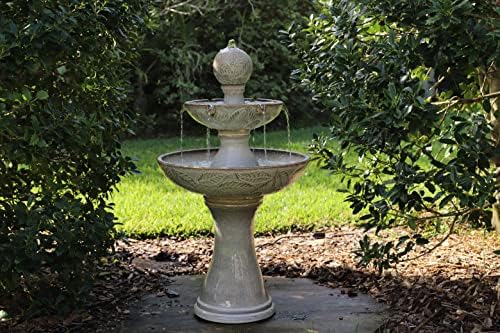 Kenroy Home 50097IV Serene Tiered Fountain with Ivory Finish