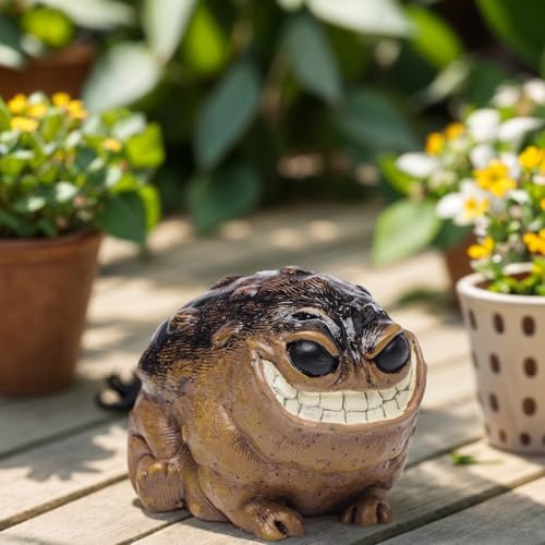 Funny Monster Frog Obese Toad Garden Statue