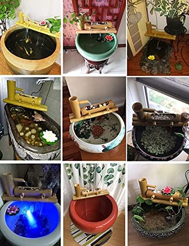 Bamboo Fountain Outdoor Garden Decoration with Water Pump