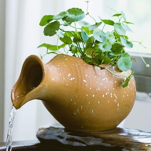 JKGHK Pond Spitters for Small Ponds Open Top Ceramic Water Fountain