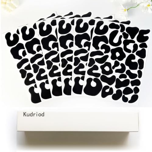 360 Pcs Black Cheetah Stickers for Bedroom Wall Decoration