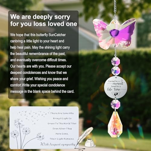 Butterfly Suncatcher Memorial Gift for Baby Loss