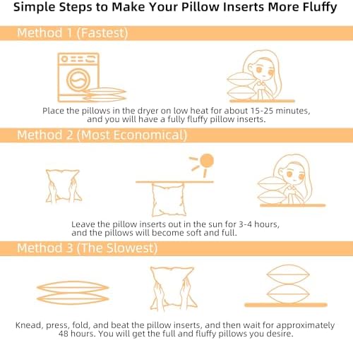 16x16 Outdoor Pillow Inserts Set of 4