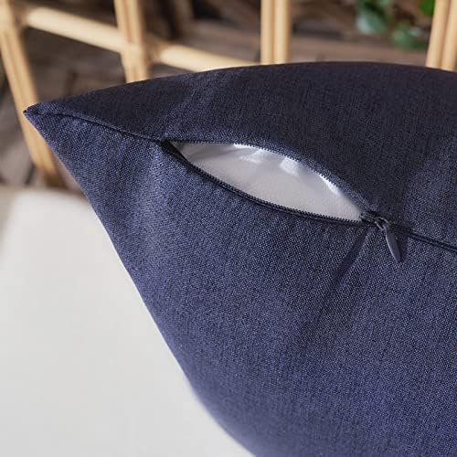 Woaboy Set of 2 Waterproof Throw Pillow Covers for Outdoor Use