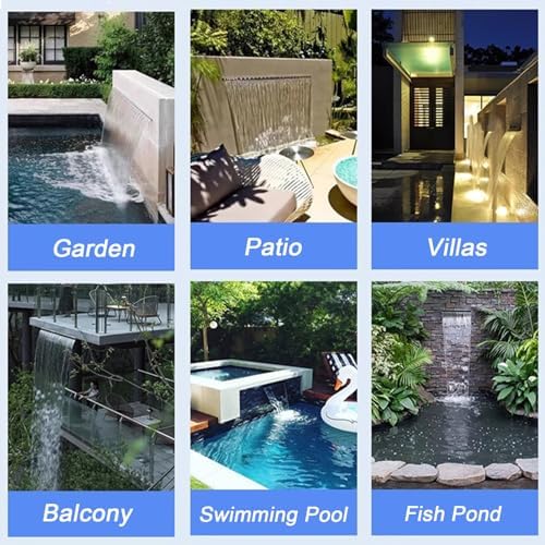 Stainless Steel Waterfall Spillway Kit for Outdoor Ponds and Garden Fountains