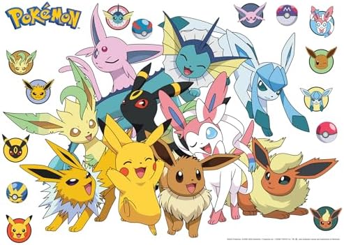 RoomMates Pokmon Eevee Evolutions Peel and Stick Wall Decals