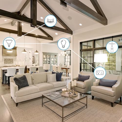 Feit Electric Smart LED Candle Wifi Bulb 4 Pack