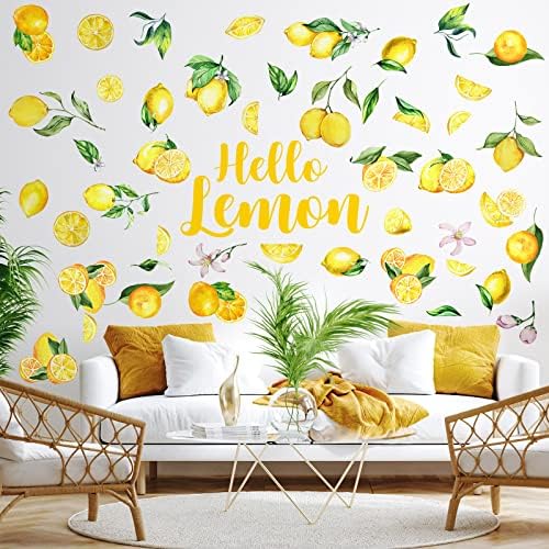 Haull 6 Sheet Lemon Wall Decals Peel and Stick