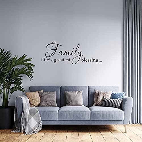 Family Lifes Greatest Blessing Vinyl Wall Decal 22x83