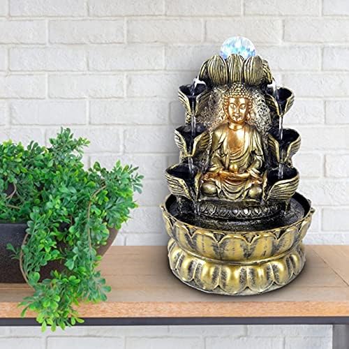 FECAMOS Tabletop Buddha Waterfall Fountain Kit
