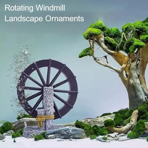 Miniature Water Wheel Fountain Decor For Home Garden