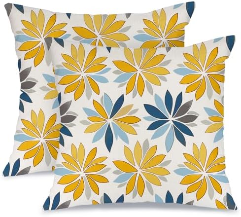 AACORS Waterproof Pillow Covers Set of 2 18x18 Inch