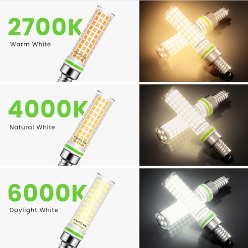 FanNicoo E12 LED Bulb 10W 6000K Cool Daylight White 5Pack