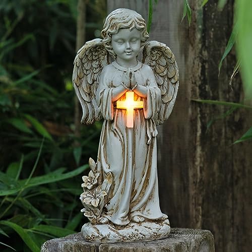 Solar Powered Angel Statue Garden Decor 1212 Inch