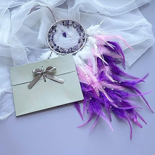 Purple Dream Catchers Handmade Wall Art