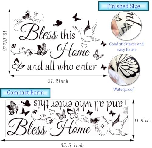 Family Wall Decor Sticker with Inspirational Quotes