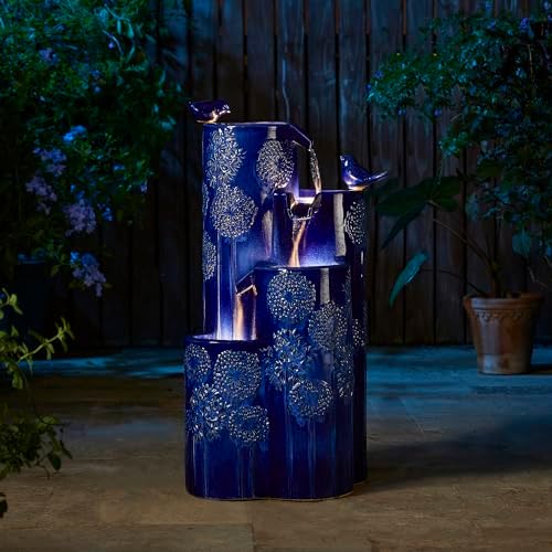 Glitzhome 3175 H Outdoor Fountain with LED Lights and Pump