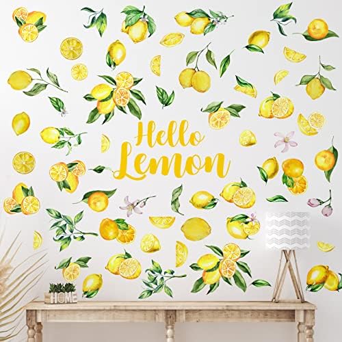 Haull 6 Sheet Lemon Wall Decals Peel and Stick