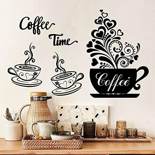 Coffee Cup Wall Decals Vinyl Kitchen Decor Stickers