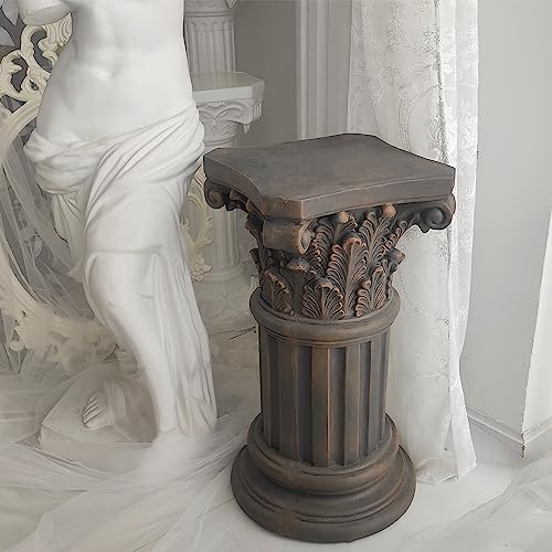 OUTOUR Dark Bronze Magnesium Corinthian Column Pedestal 238 High