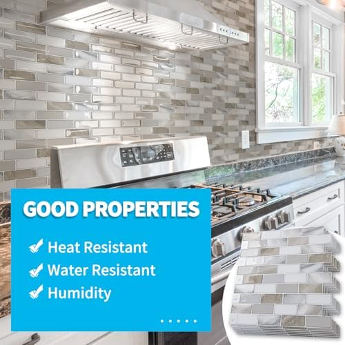 Art3d 10-Sheet Peel and Stick Backsplash Tile for Kitchen