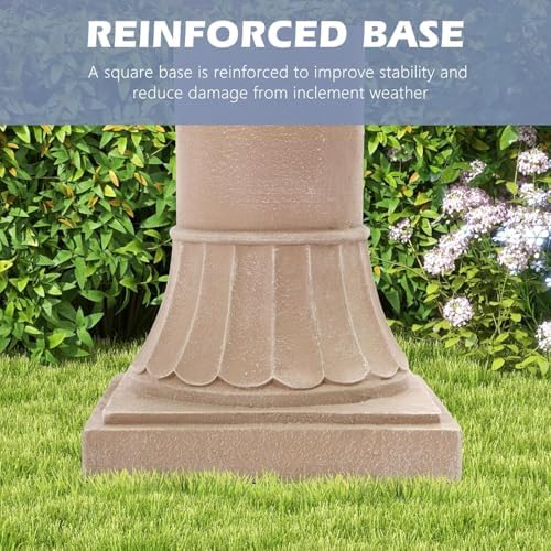GIODIR 484 Inch 3 Tiered Resin Fountain with Pineapple Top