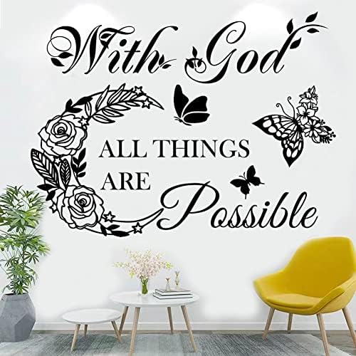 Inspirational Wall Decals with God Things Are Possible
