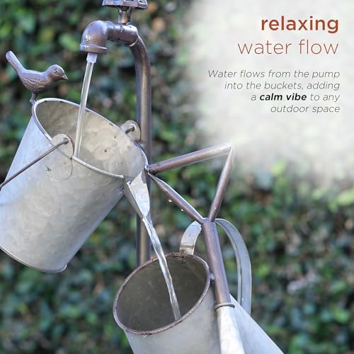 Alpine Corporation YHL106 3-Tiered Garden Tools Fountain