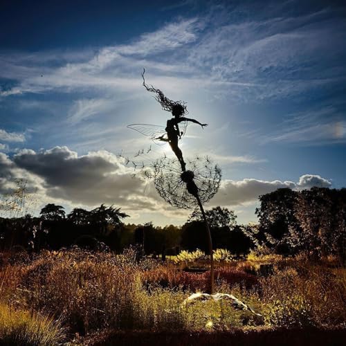 Dandelion Fairy Wind Sculpture Set of 4 Silver