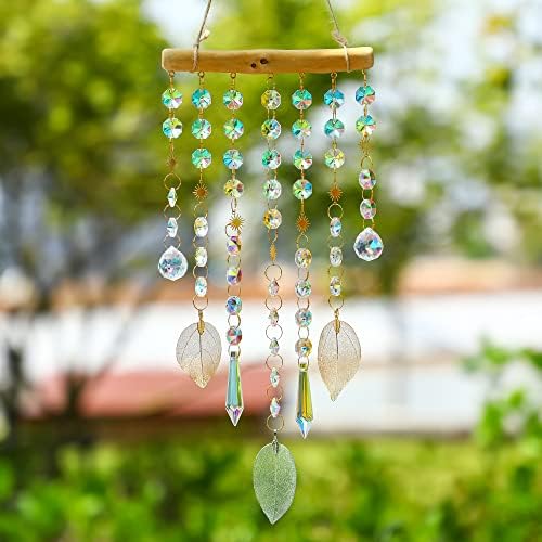 HDCRYSTALGIFTS Rainbow Wind Chimes Window Suncatcher Mobile