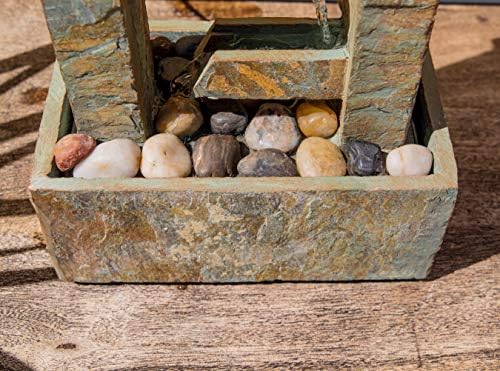 Kenroy Home 51046SL Green Slate Table Fountain