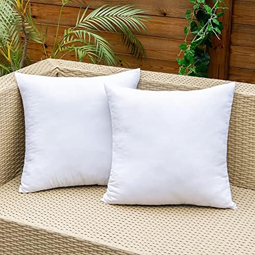 EMEMA Pack of 2 Waterproof Pillow Inserts for Outdoor Use