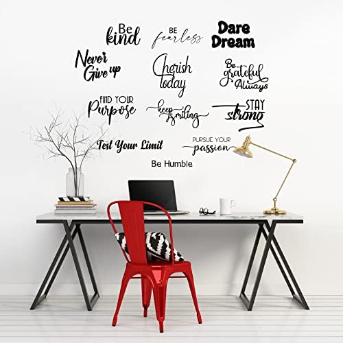 Fumete 12 Pcs Inspirational Wall Decals Peel and Stick