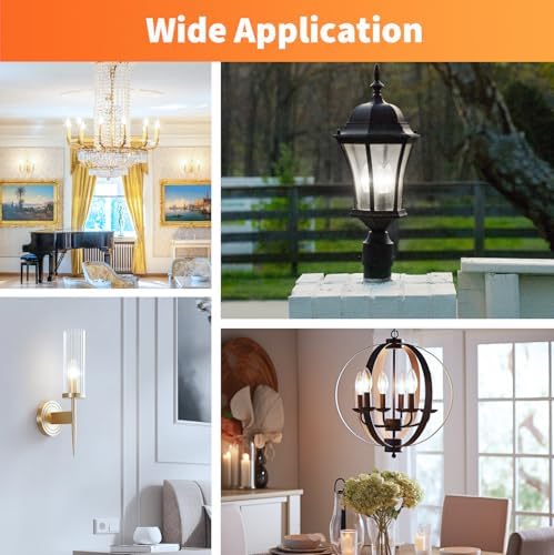 ALAMPEVER E12 LED Bulb 100W Equivalent 6 Pack