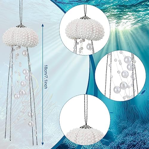 Namalu 6 Pcs Sea Urchin Jellyfish Christmas Ornament