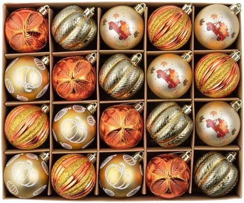 DECOR BY HANNAH Fall Harvest Tree Decorations 20ct