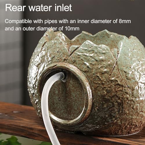 ZYZSY Pond Spitter Water Fountain Decor Yellow 17x14x10cm